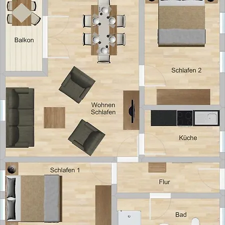 Апартаменты Utholmer-strasse-1-ferienwohnung-nr-15 *